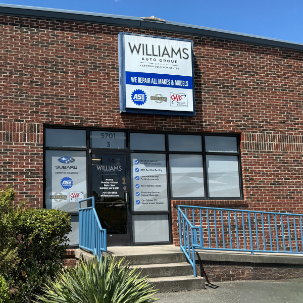 Williams Auto Body Shop Entrance