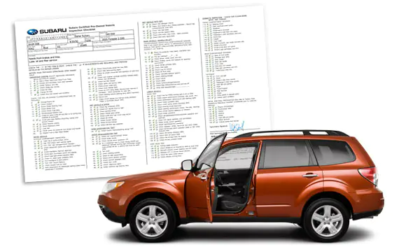 Certified Pre-Owned Checklist at Williams Subaru in Charlotte, NC
